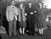 Date. James & Lily (r) with bro Fred (l) & wife Dorothy