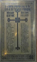 Brass Memorial Plaque to the fallen in WW1