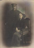 Percy (in uniform) and his wife Laura