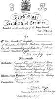 Certificate of Education