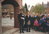 Sir Ashley Ponsonby, Lord Lieutenant of Oxfordshire, with Terry Clinch, Chairman of the PC