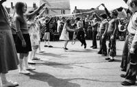 Primary school children, country dancing on May Day
