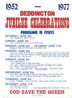 Poster for Silver Jubilee festivities
