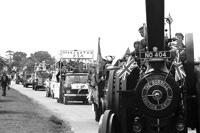 Local man Ted Freeman's steam traction engine