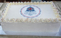The celebration cake (made by Cotswold Bakery)