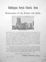 Flyer for restoration of the church tower and bells, 1893
