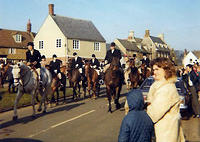 Heythrop Hounds in Market Place 1971