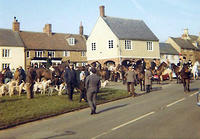 Heythrop Hounds in Market Place 1971