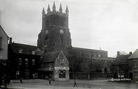 Tuckers Stores and church tower