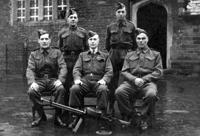 Lt Leslie Bowler and Home Guard Lewis Gun Detachment WWII.