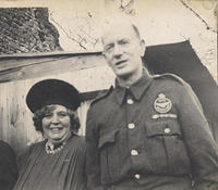 Frank Garrett in ROC uniform with wife Rose