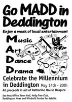 Poster for Music, Art, Dance and Drama Week, part of the Millennium celebrations
