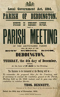 Notice of Parish Meeting 1900