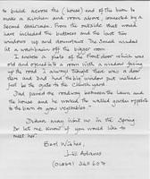 Jill Adams letter about Fortescue house p2.