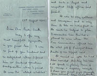 Letter of Condolence from Lord Louis Mountbatten