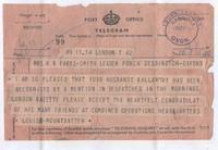 Telegram from Lord Louis Mounbatten