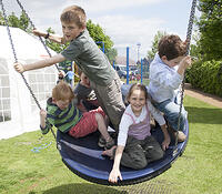 The pod swing, moved to the Adventure Playground 2019