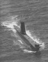 HMS Sealion in the Atlantic 1967